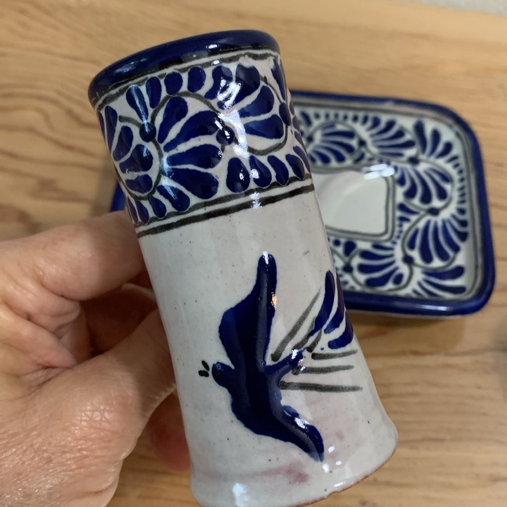 Talavera Pottery Tequila Set 3 pc - Picture 6 of 9
